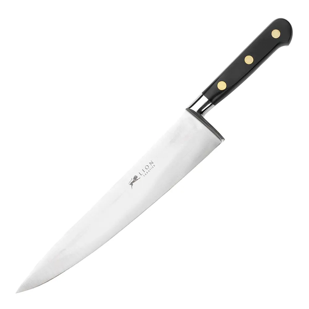 Ideal kokkekniv 20 cm stål/svart