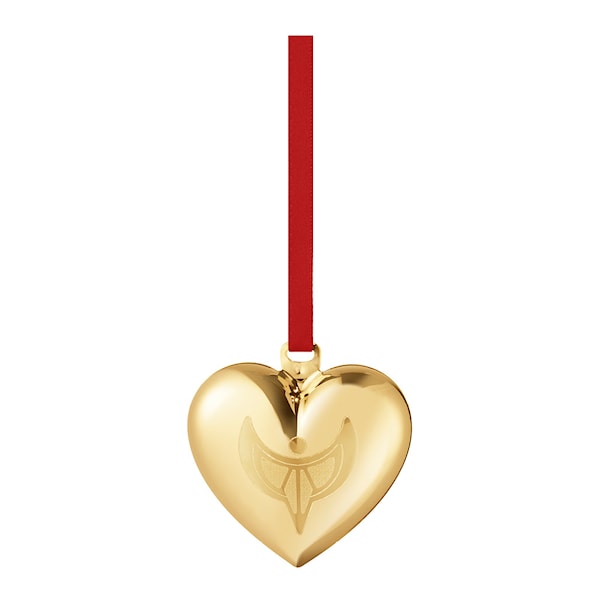 Jul 2024 ornament hjärta guld