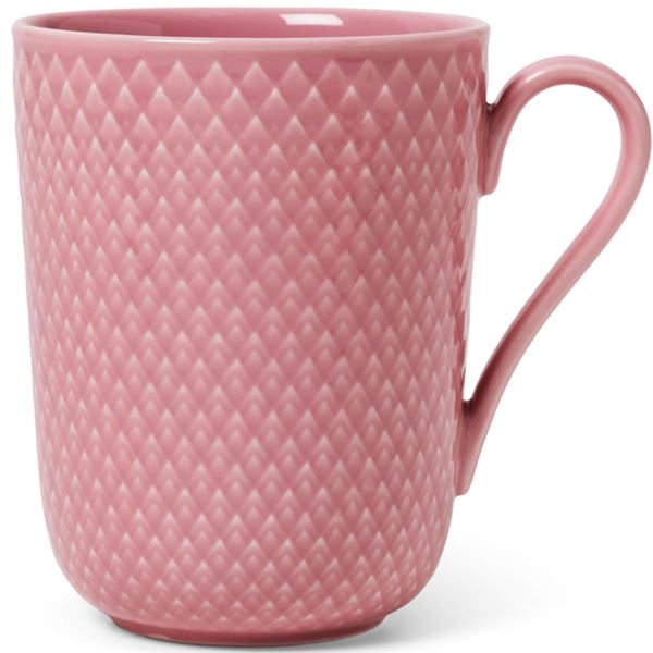 Lyngby Porcelæn – Rhombe Color Mugg m Handtag 33 cl Rosa