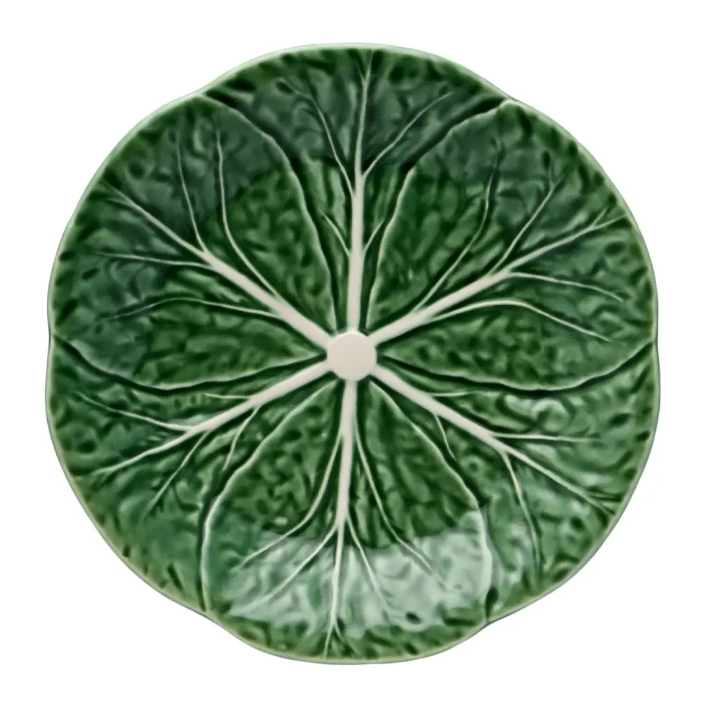 Cabbage tallerken kålblad 19 cm grønn