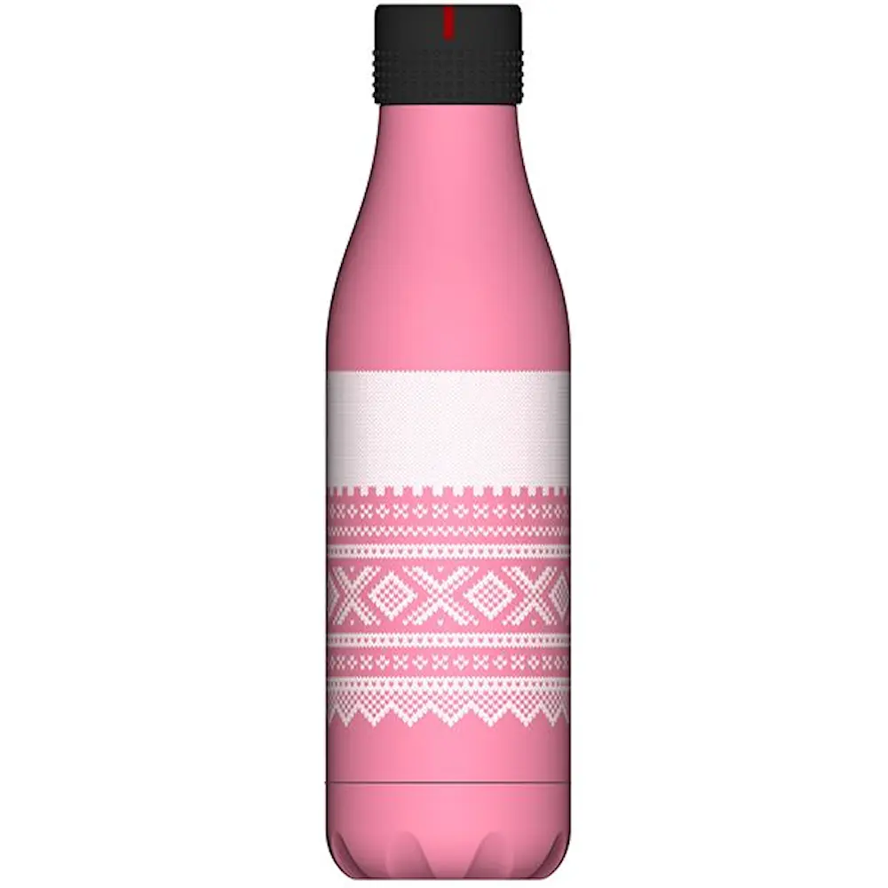 Bottle Up Marius termoflaske 0,5L rosa/hvit