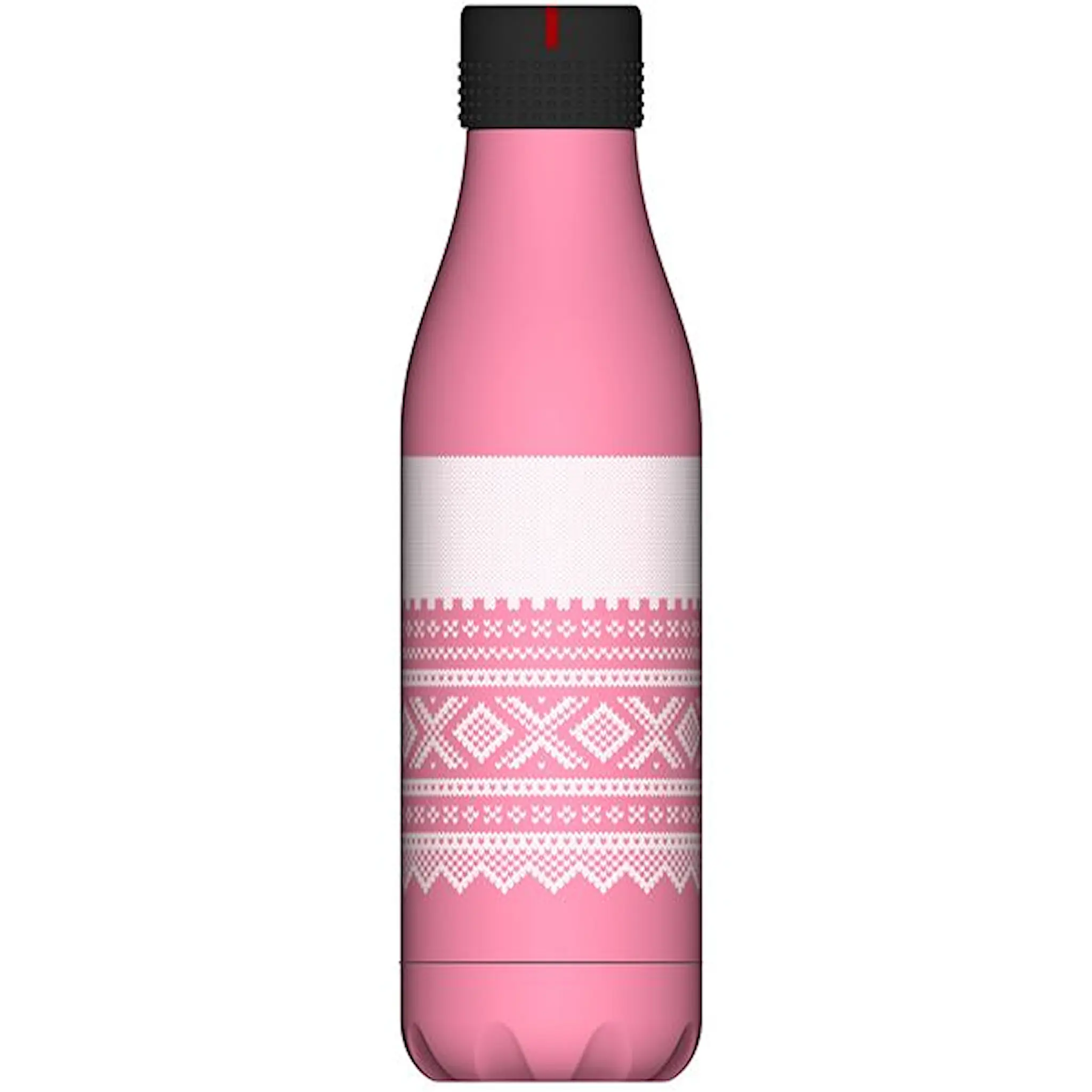 Les Artistes Bottle Up Design Termospullo 0,5L Roosa/Valkoinen