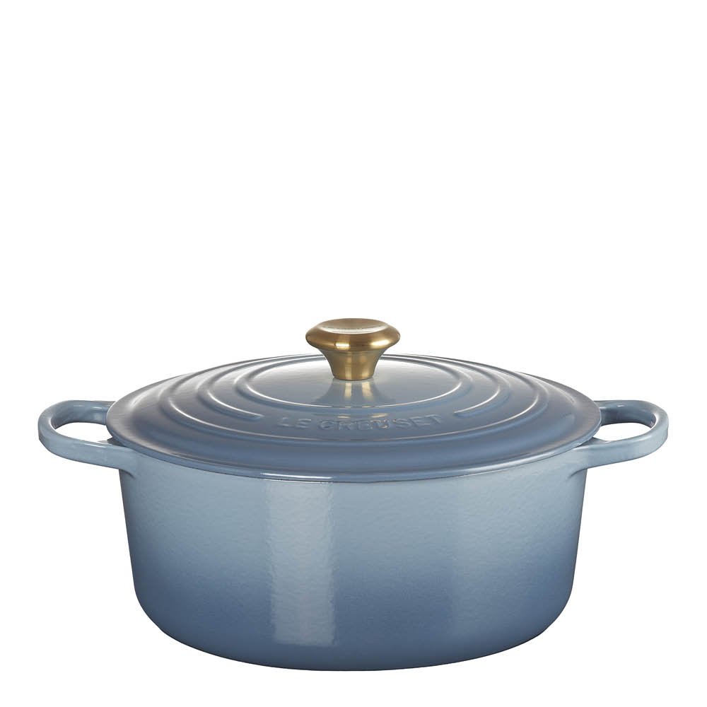 Le Creuset – Signature Gjutjärnsgryta rund 28 cm 6,7 L Chambray