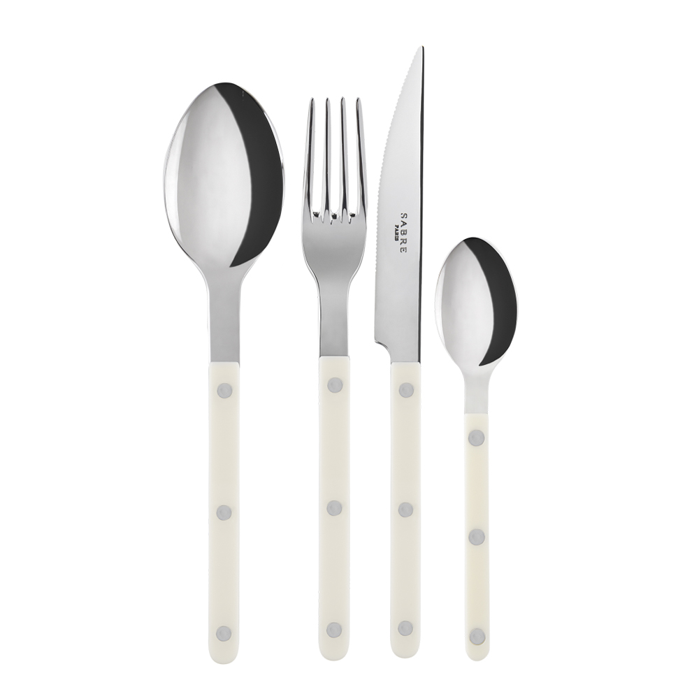 Sabre – Bistrot Bestickset 4 delar Ivory