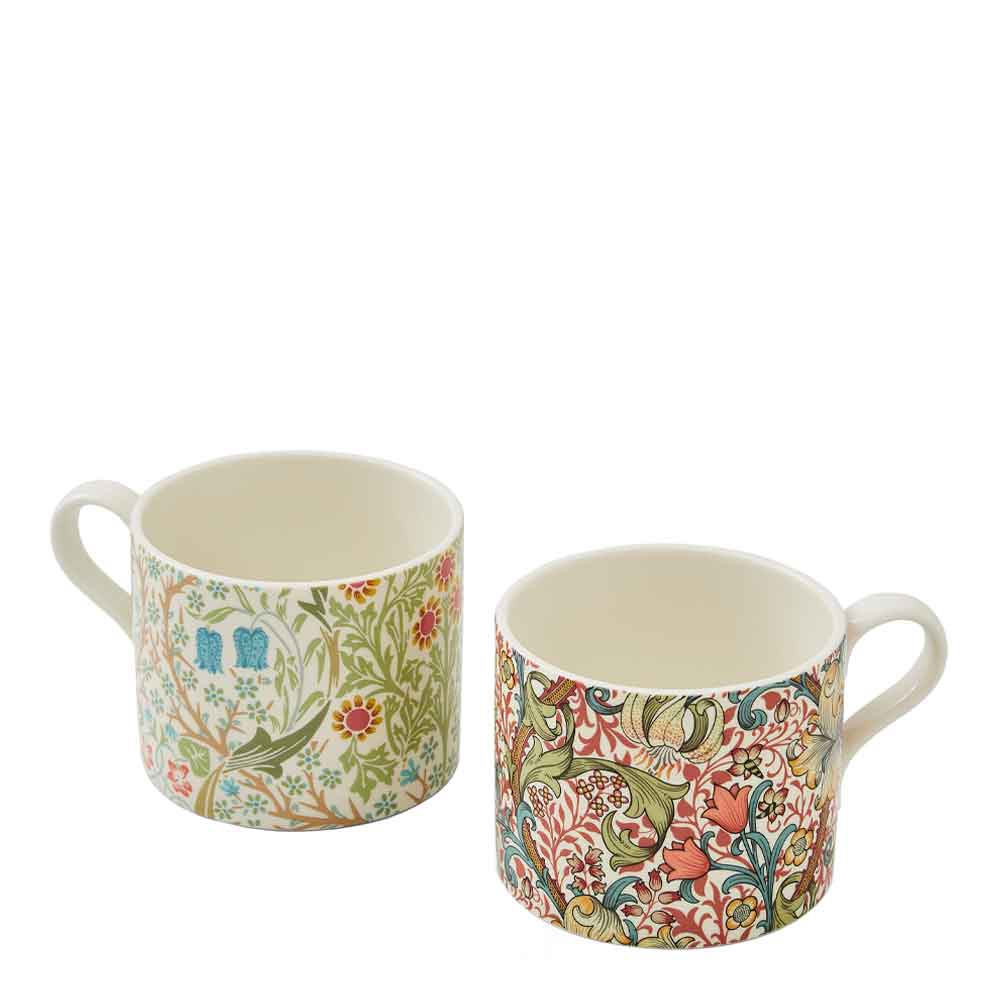 Spode – Morris & Co Mugg 2-pack Blackthorn & Golden Lily