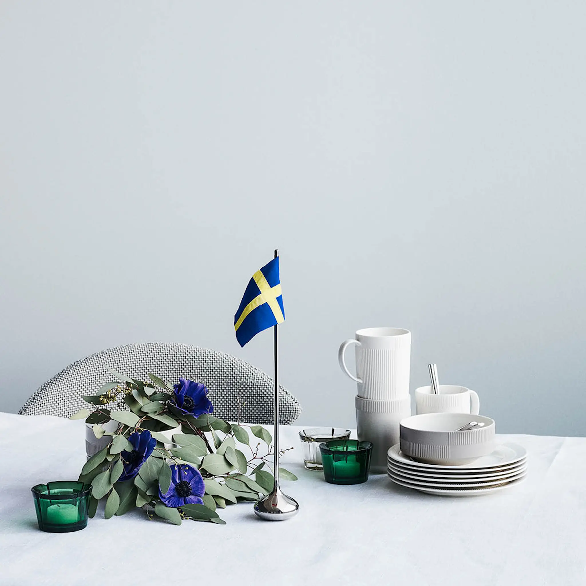 Rosendahl Ro Bordsflagga Svensk 35 cm Silver