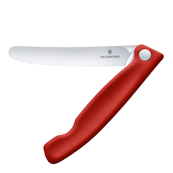 Victorinox grönsakskniv hopfällbar 11 cm röd