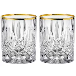 Nachtmann Noblesse whiskyglass 29,5 cl 2 stk gold