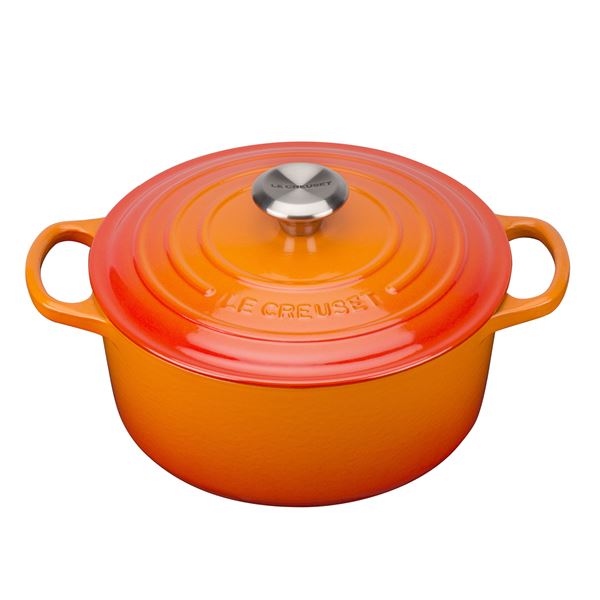 Le Creuset – Signature Gjutjärnsgryta rund 24 cm 4,2 L volcanic