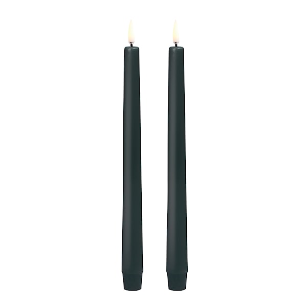 Taper Candles kronljus 2,3x25 cm 2-pack svart