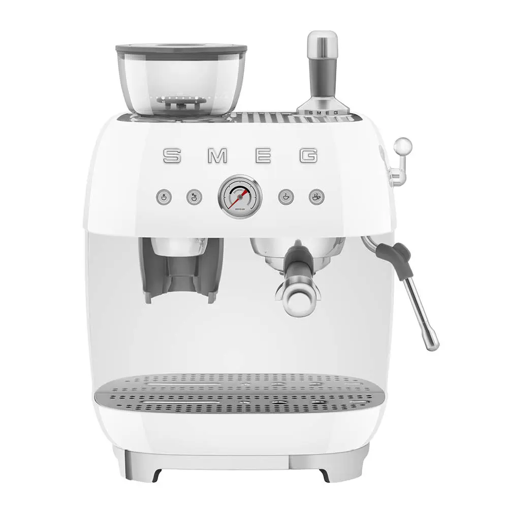 Espressomaskin EGF03 2,4L m/kaffekvern hvit