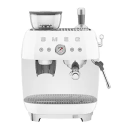SMEG Smeg Manuaalinen Espressokone kahvimyllyllä Valkoinen