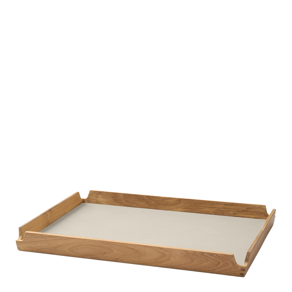 LIND DNA – Airy teak bricka 28,6×36,6 cm nupo oyster white