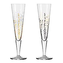 Ritzenhoff Goldnacht champagneglass 2 stk Romi