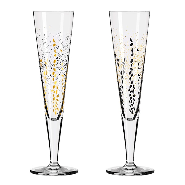 Goldnacht Champagneglas Romi 2-pack Guld