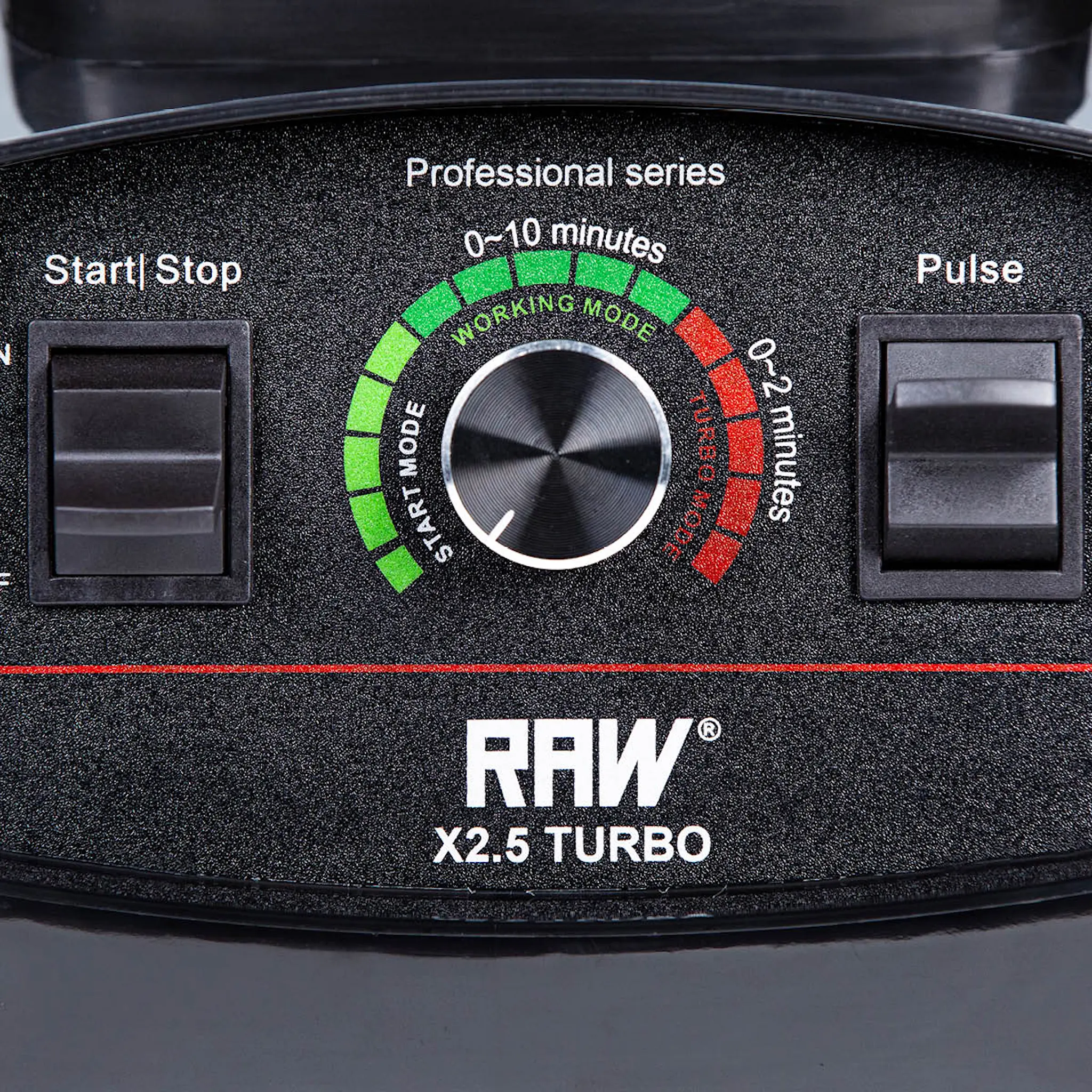 RAW High Speed Blender X 2,5 Turbo 1800 W Svart