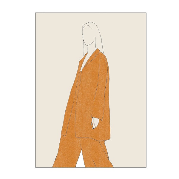 The Poster Club x Chloe Purpero Johnson poster 30x40 cm comfy suit