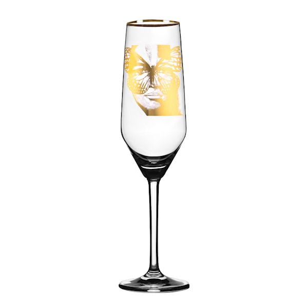 Champagneglas Golden Butterfly 30 cl Guld