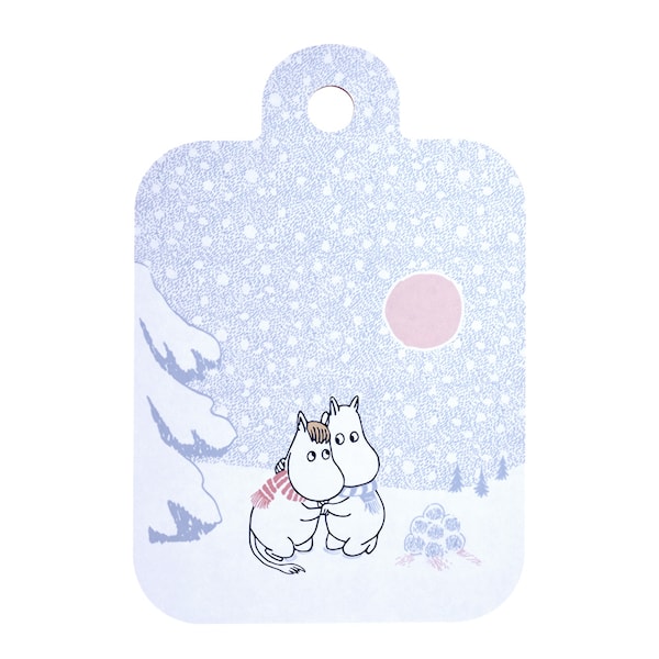 Mumin skär & serveringsbräda 21x30 cm låt det snöa