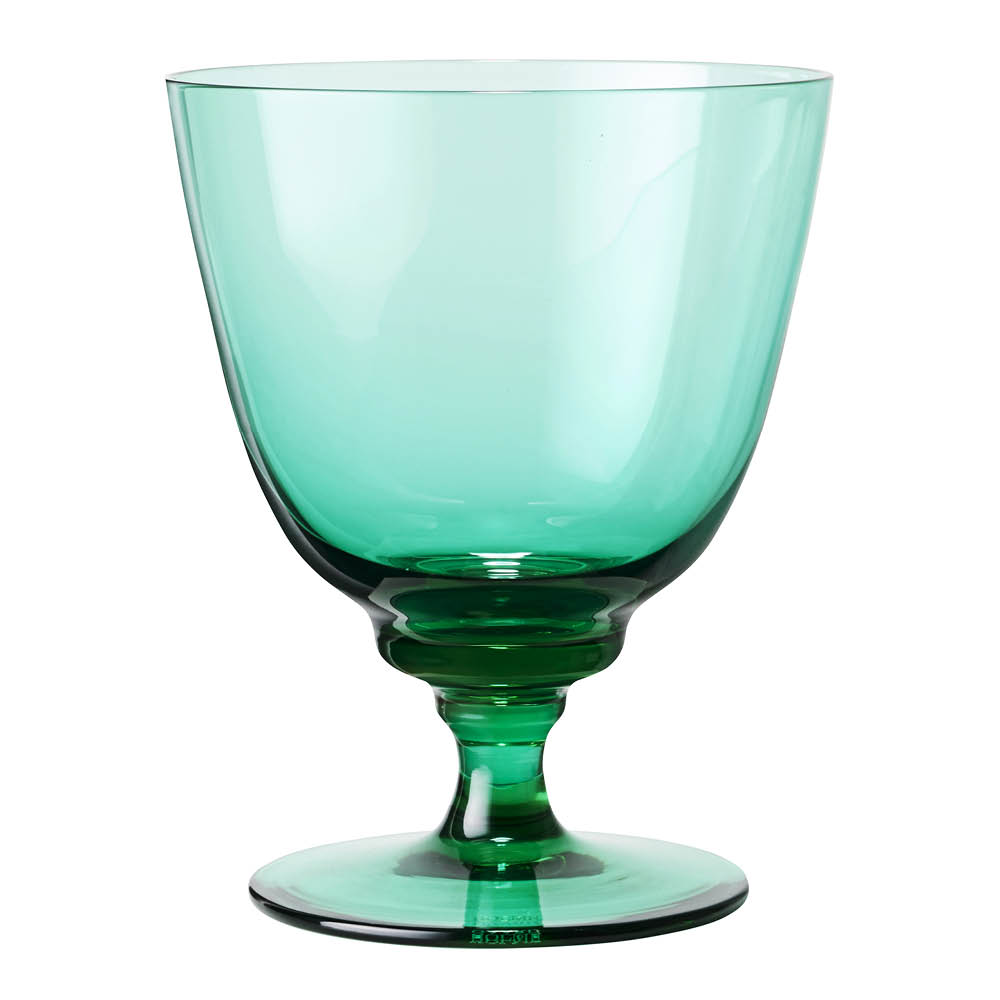 Holmegaard – Flow Glas på fot 35 cl Emerald Green