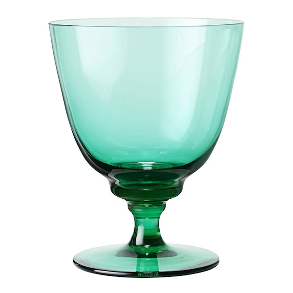 Flow Glas på fot 35 cl Emerald Green