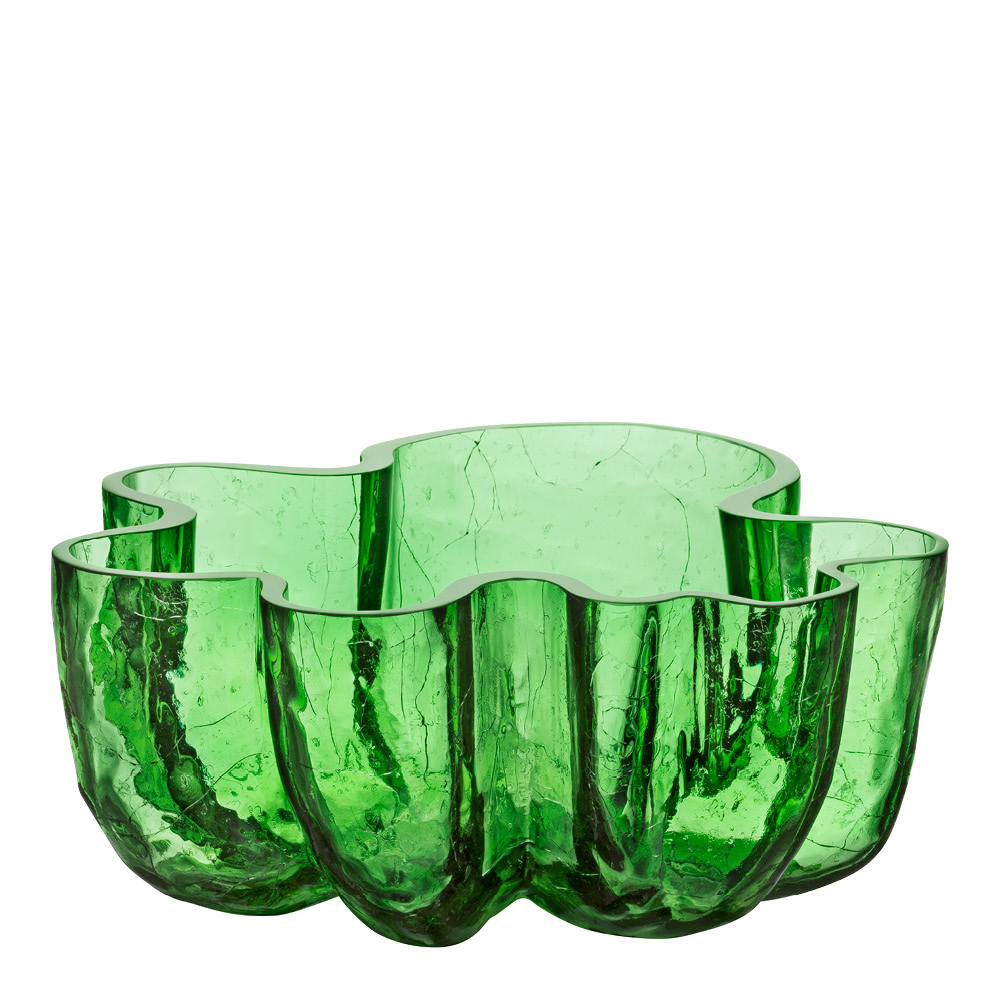 Orrefors - Crackle Skål 10,5 cm Grön
