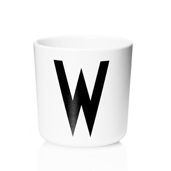 Design Letters - Melamin Mugg W 17,5 cl Vit