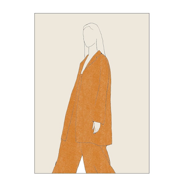 The Poster Club x Chloe Purpero Johnson poster 50x70 cm comfy suit