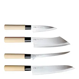 Satake Houcho knivsett i 4 deler rustfritt