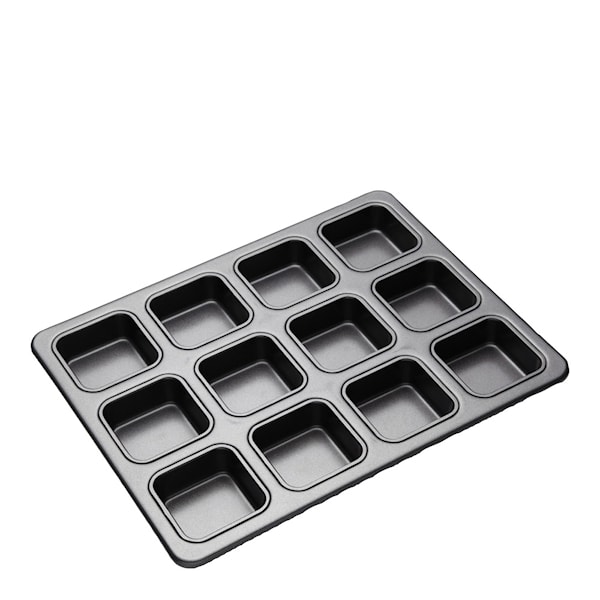 Non-stick bakform för 12-pack brownies