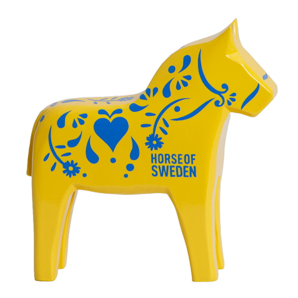 Horse of Sweden häst 16 cm gul