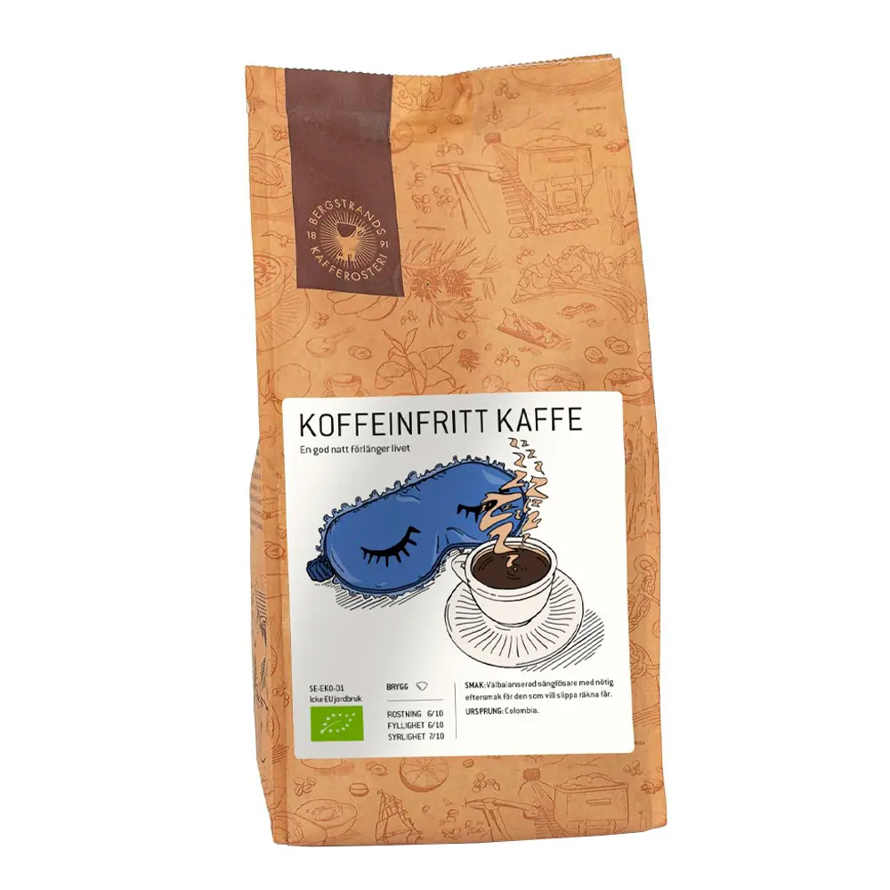 Koffeinfri bryggmalt kaffe eko 250 g