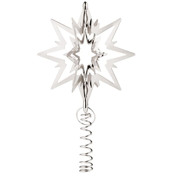 Top Star toppstjärna medium 21 cm silver