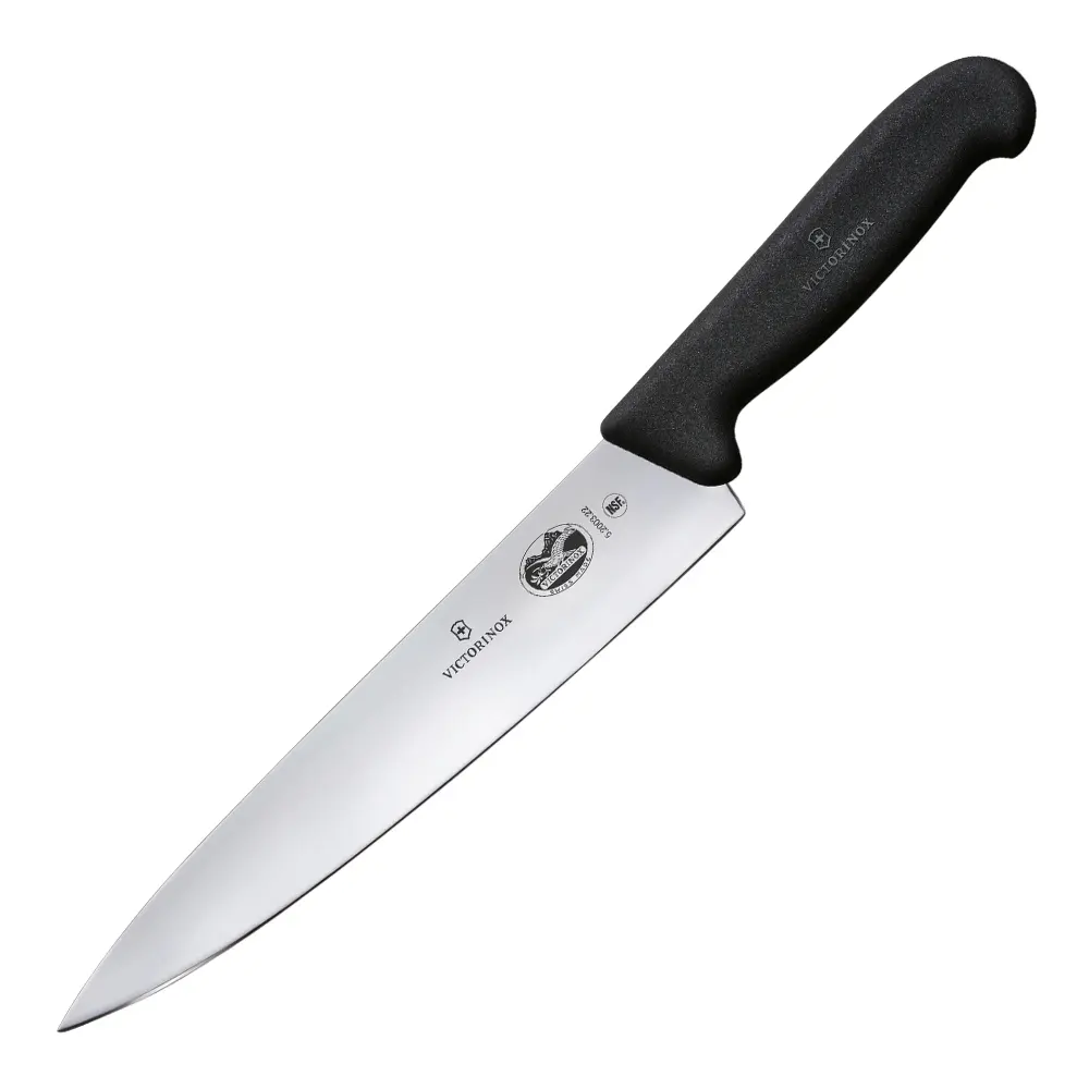 Fibrox kokkekniv 22 cm svart