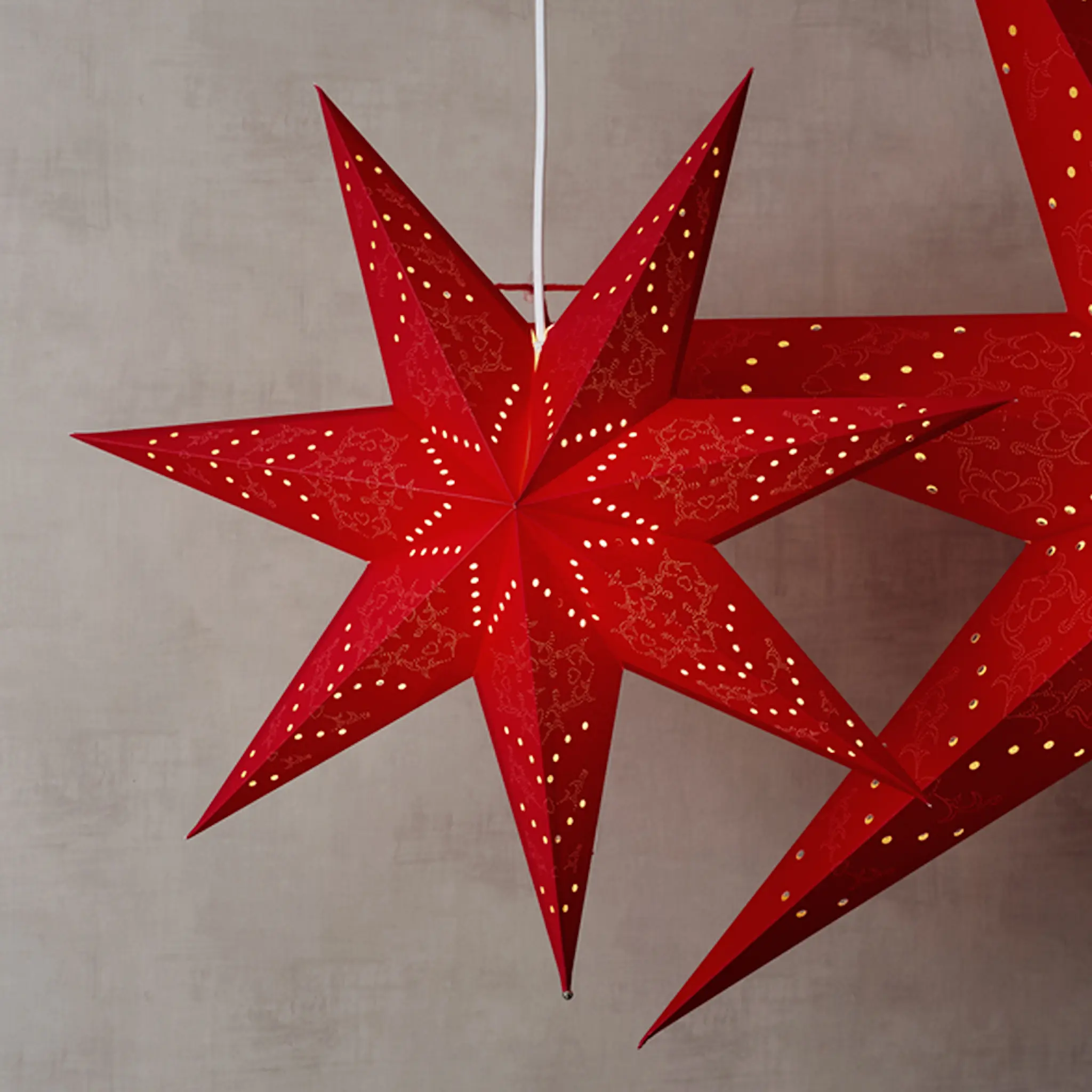 Star Trading Sensy papirstjerne 54 cm rød