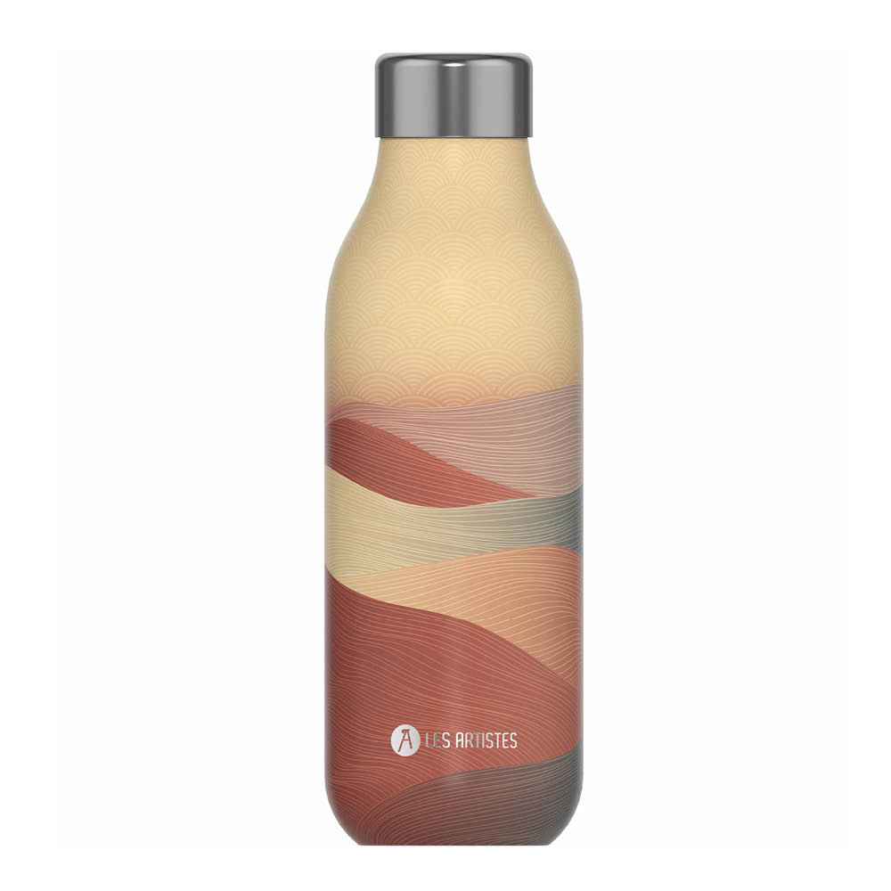 Les Artistes - Bottle Up Design Termospullo 0,5 L Oranssi kuvio