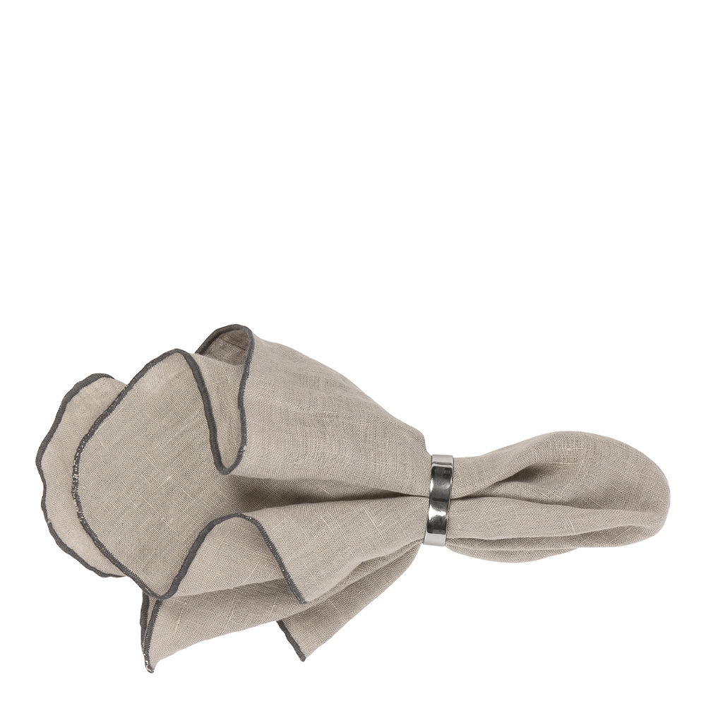 Broste Copenhagen – Gracie Tygservett 45×45 cm Taupe