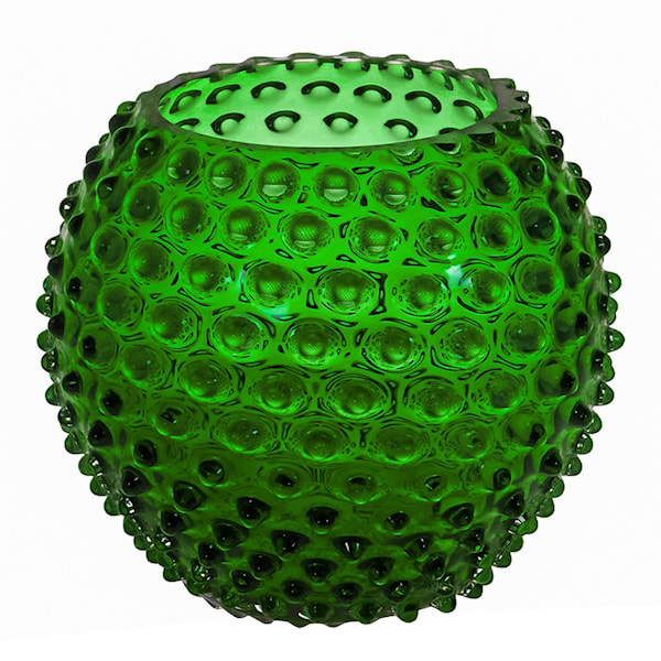 Hobnail vas 18 cm dark green