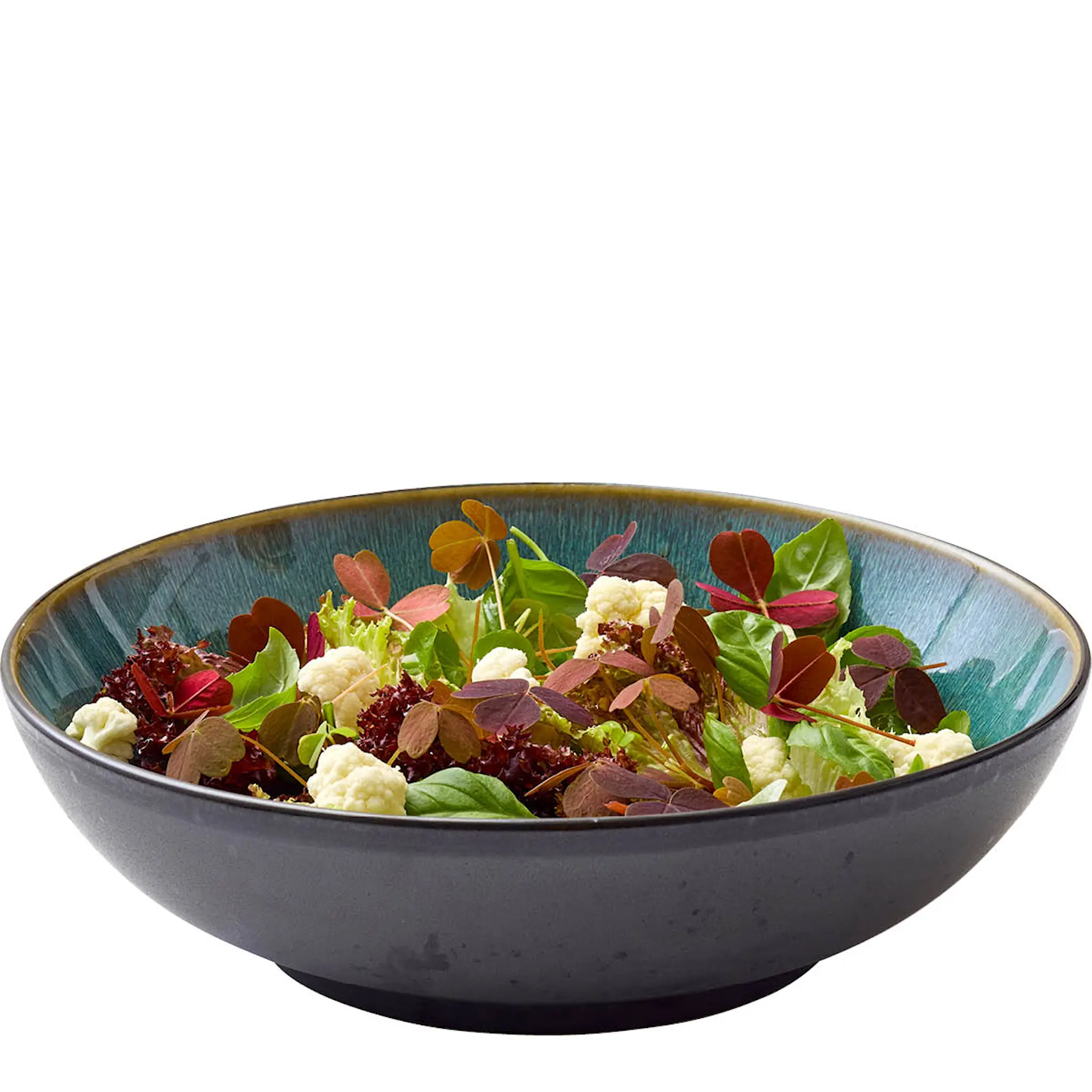 Bitz Salatskål 24 cm svart/grønn