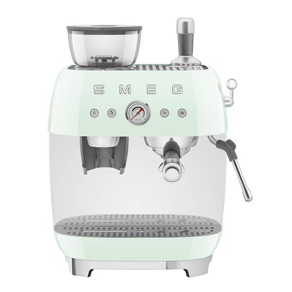 Smeg Manuell Kaffemaskin med Kvarn EGF03 Pastellgrön