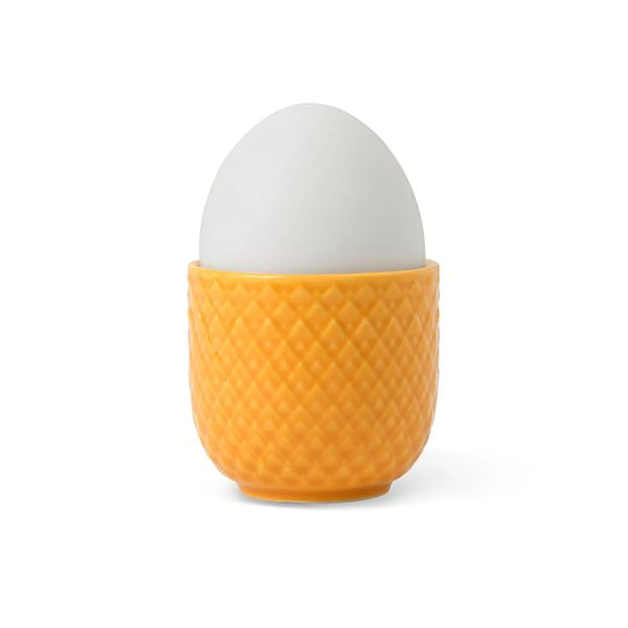 Lyngby Porcelæn Rhombe Color eggeglass 5 cm gul