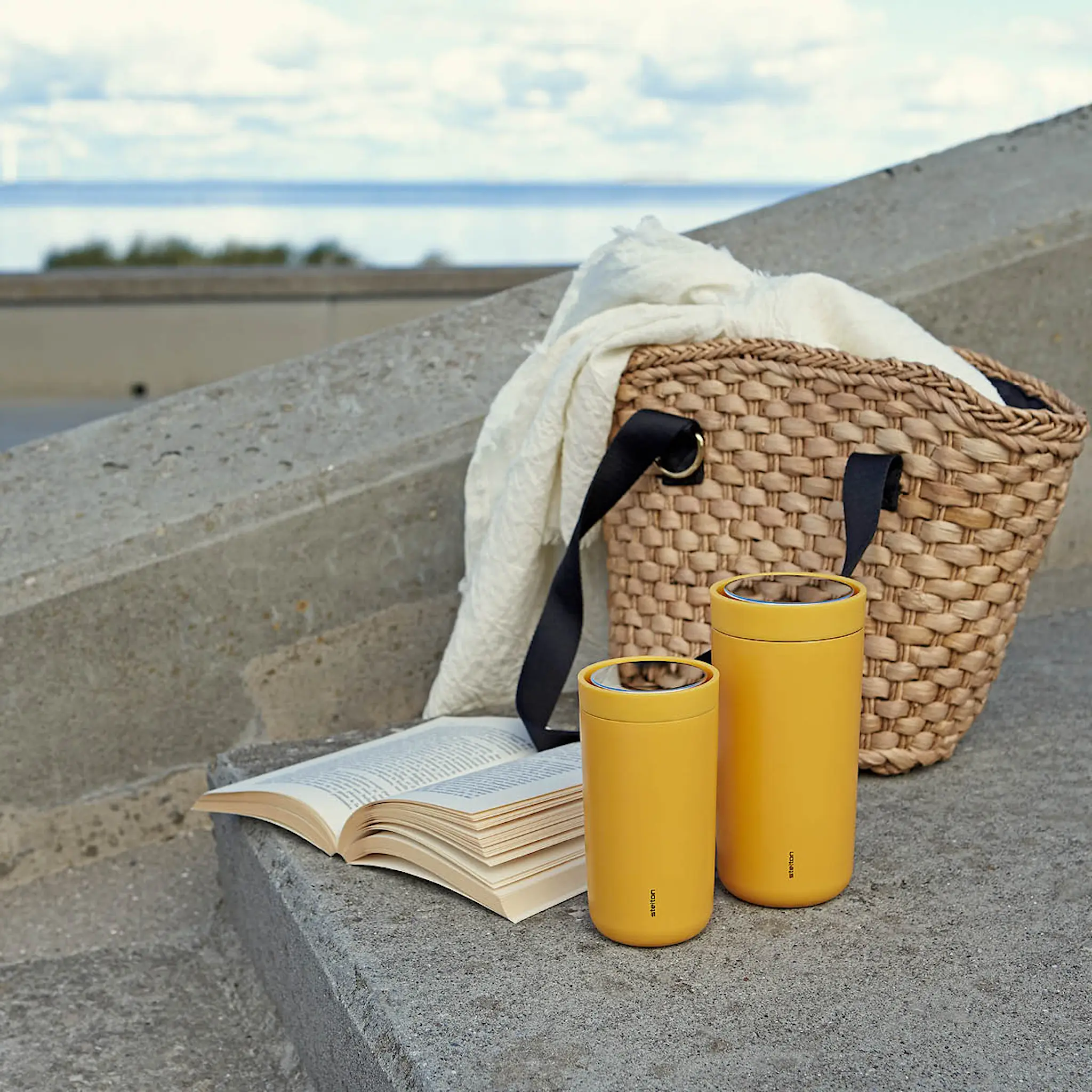 Stelton To Go Click Mugg 40 cl Soft Poppy Yellow