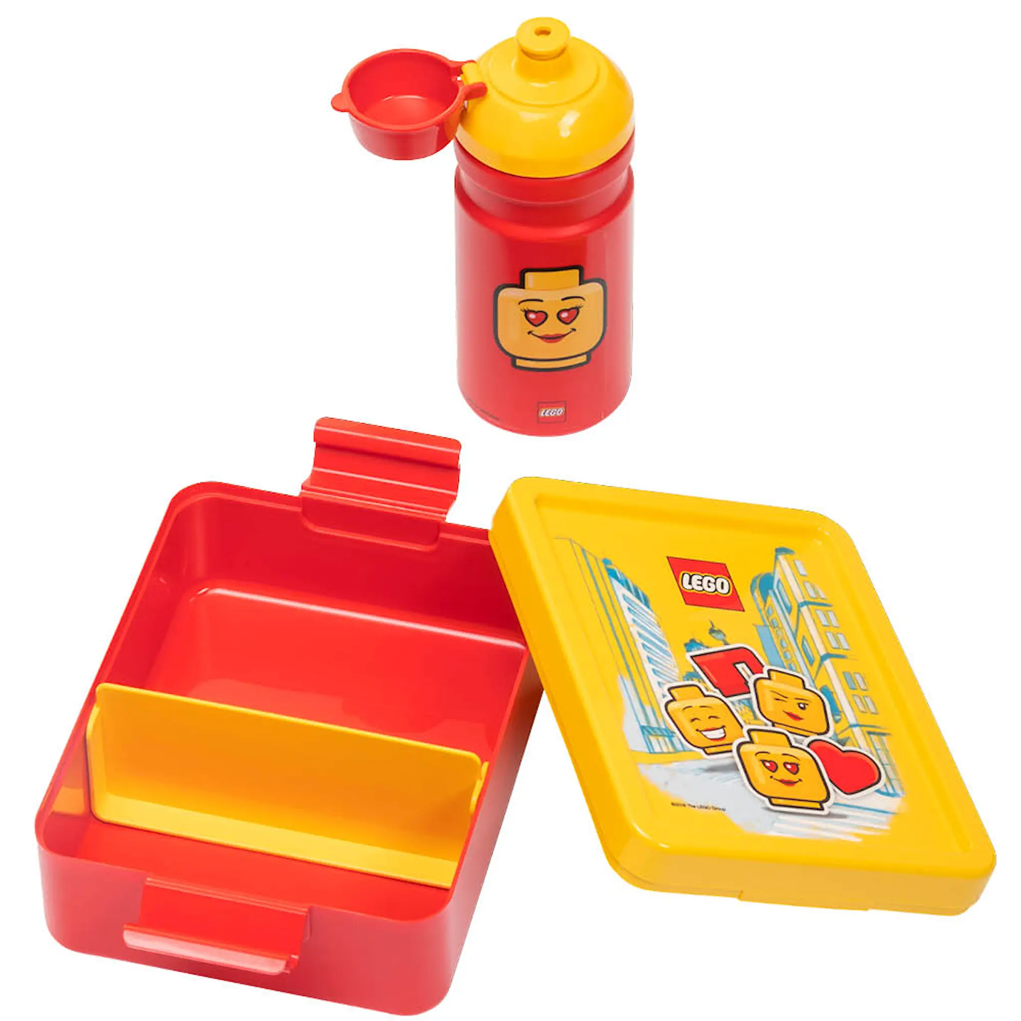 Lego Lunchbox Set Ikonisk Figur Gul/Röd