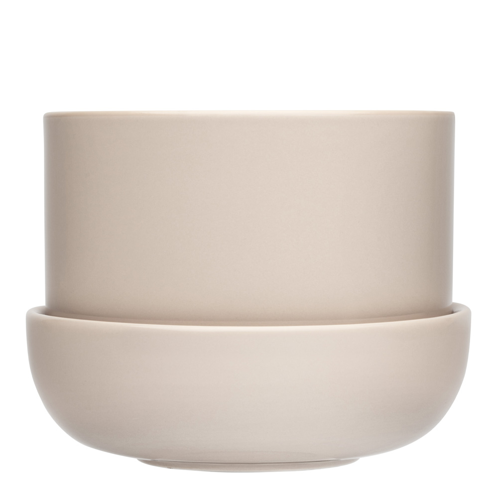 Iittala - Nappula Kruka med Fat 17x13 cm Beige