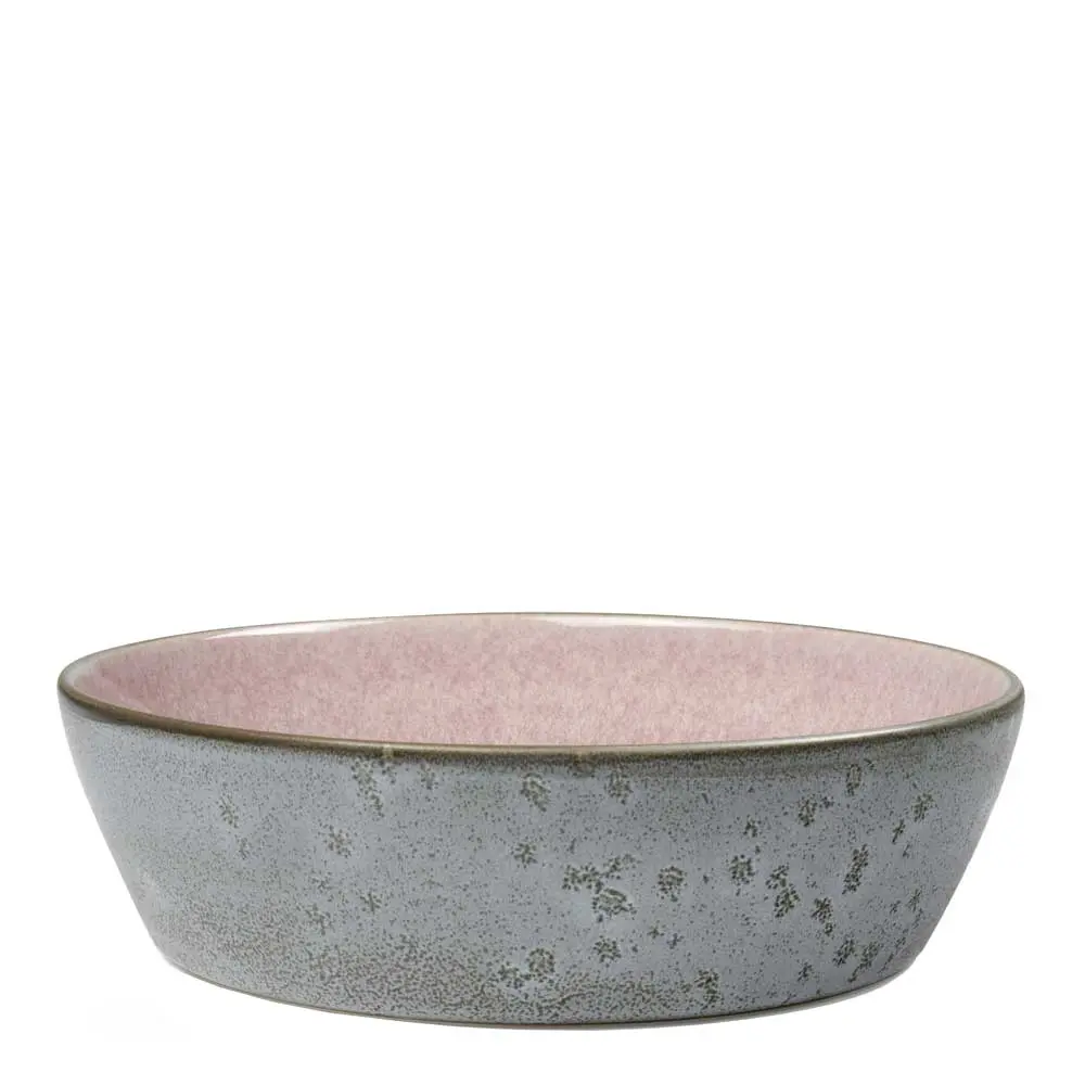 Suppeskål 18 cm grå/rosa