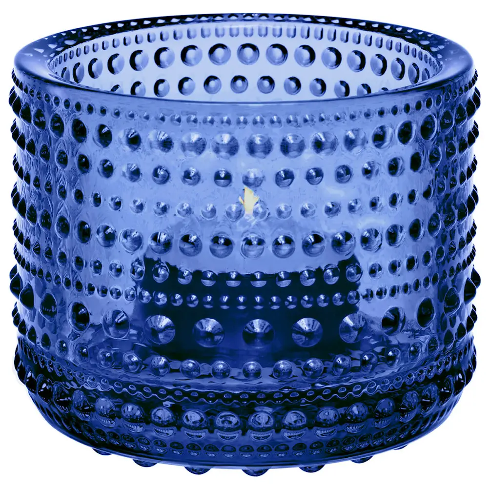 Kastehelmi Kynttilälyhty 6,4 cm Ultramariinin sininen