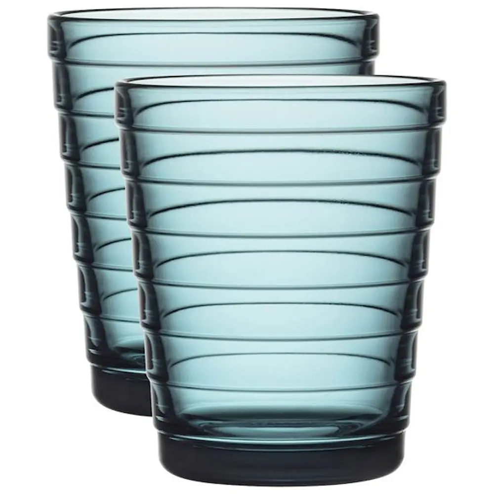 Aino Aalto glass 22 cl 2p sjøblå