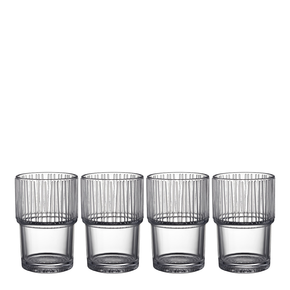 Bitz – Kusintha kaffeglas 38 cl 4-pack clear