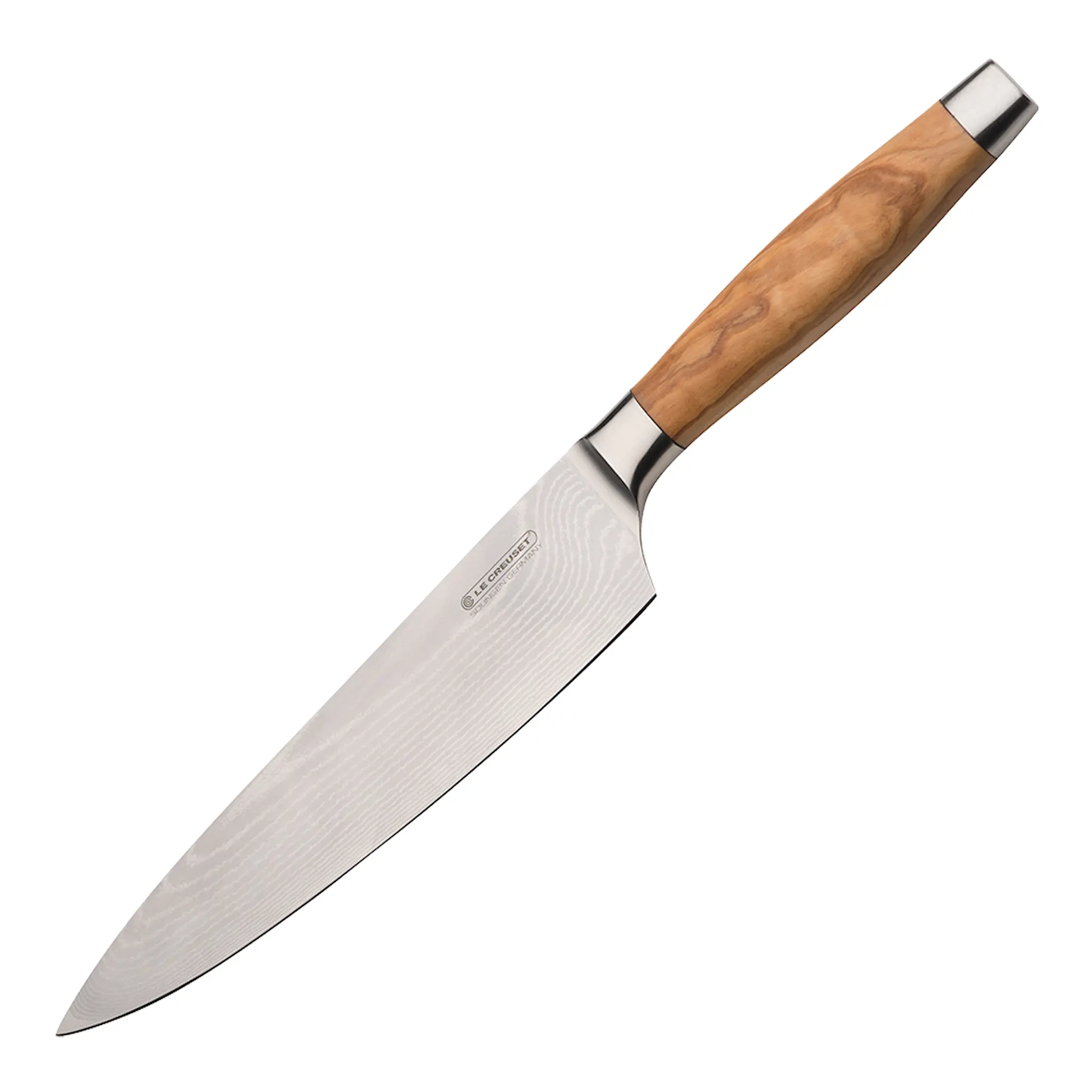 Le Creuset Kockkniv 20 cm Olivträhandtag