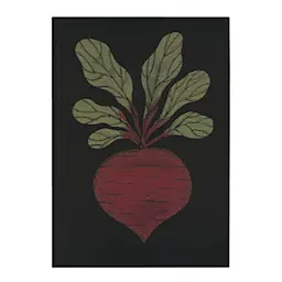 Ekelund Kjøkkenhåndkle rødbete 35x50 cm svart